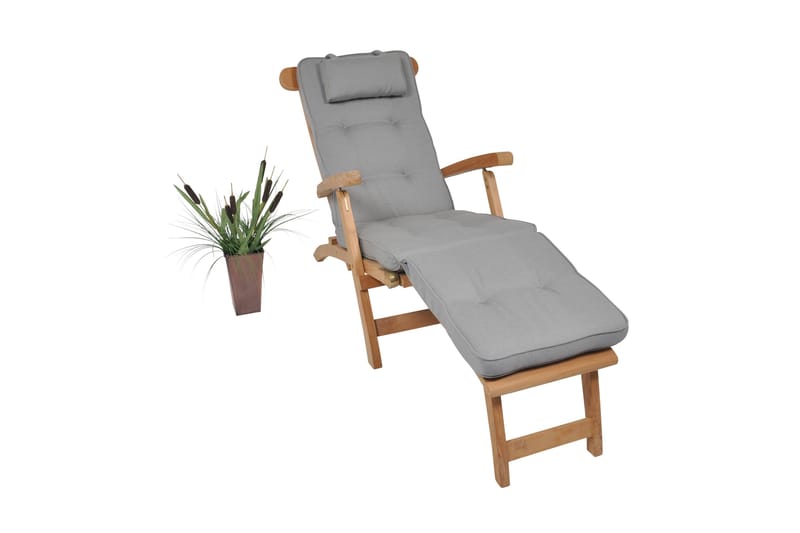 Hema Deckstolpute 50 cm - Grå - Hagemøbler - Puter - Solstolpute - Dekkstolputer