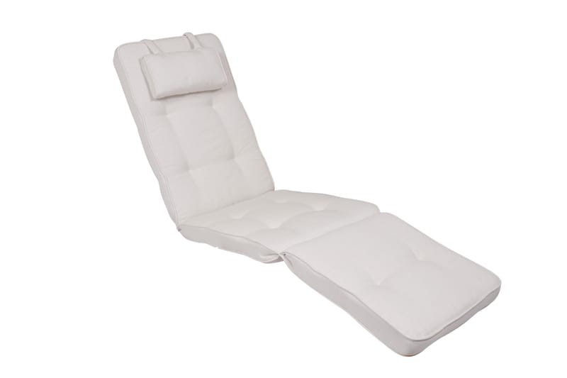 Hema Deckstolpute 50 cm - Hvit - Hagemøbler - Puter - Solstolpute - Dekkstolputer