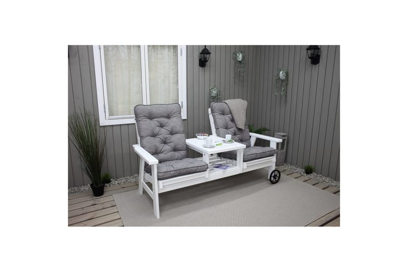 Stolpute med ryggstøtte Malmö Maxi Høy Rygg - Grå - Hagemøbler - Puter - Posisjonsputer