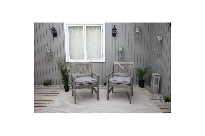 Stolpute Malmö - Grå - Hagemøbler - Puter - Sitteputer