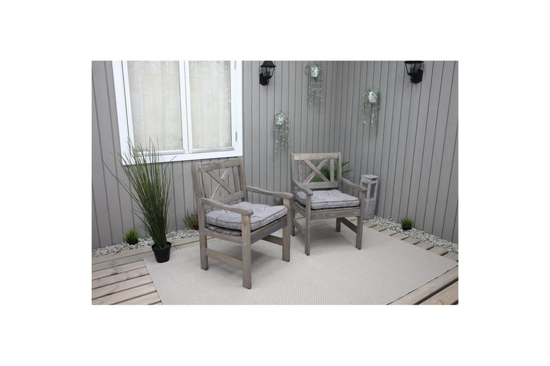 Stolpute Malmöning, grå - Hagemøbler - Puter - Sitteputer