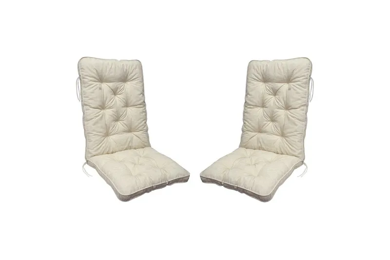 Stolpute med ryggstøtte Malmö Maxi Høy Rygg Beige - Beige - Hagemøbler - Puter - Øvrige puter