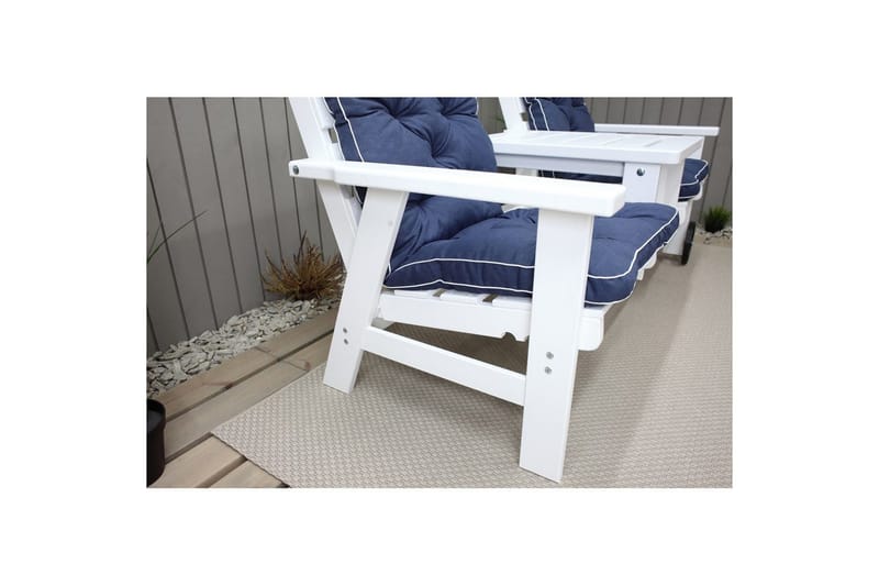 Stolpute med ryggstøtte Malmö Maxi Høy Rygg Blå - Blå - Hagemøbler - Puter - Øvrige puter