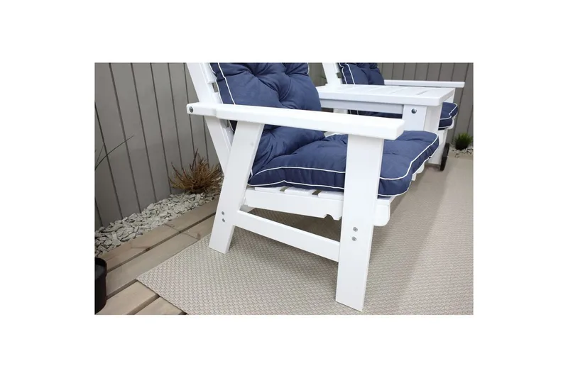 Stolpute med ryggstøtte Malmö Maxi Høy Rygg Blå - Blå - Hagemøbler - Puter - Øvrige puter