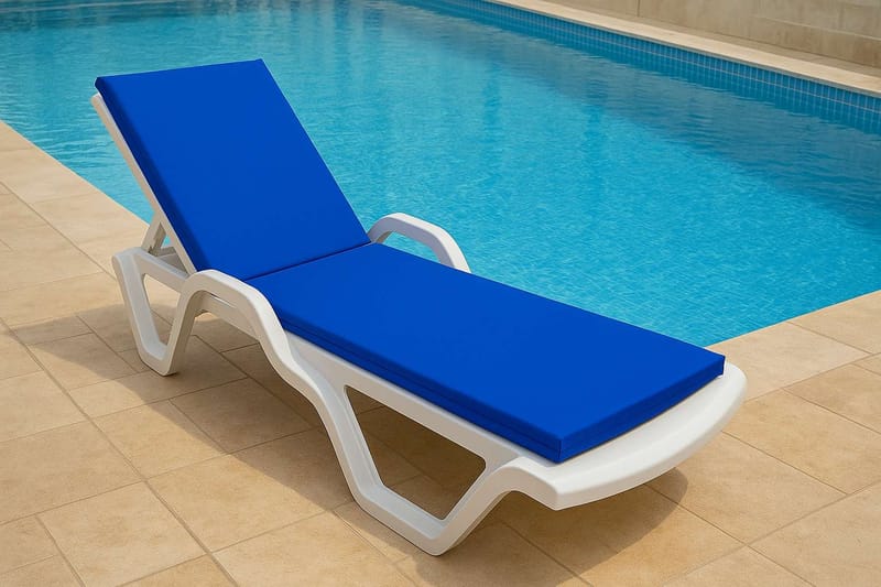 Travos Solstolpute - Blå - Hagemøbler - Puter - Puter til solseng