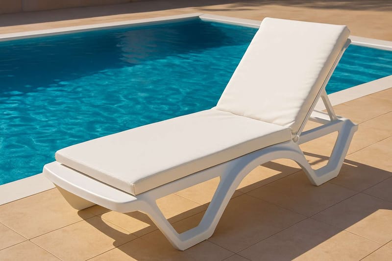 Travos Solstolpute - Hvit - Hagemøbler - Puter - Puter til solseng