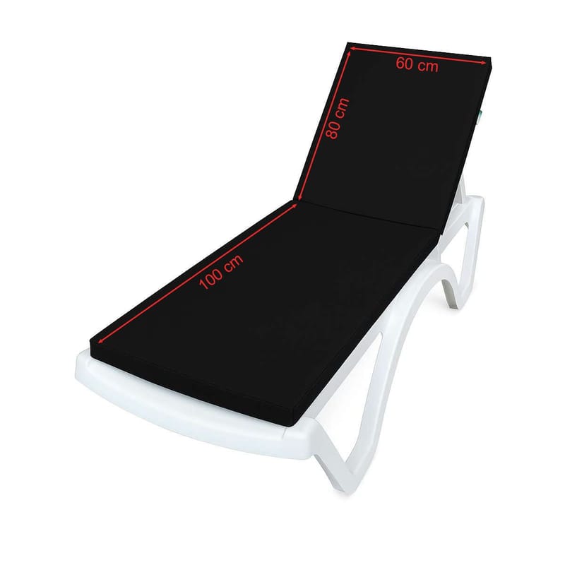 Travos Solstolpute - Svart - Hagemøbler - Puter - Puter til solseng