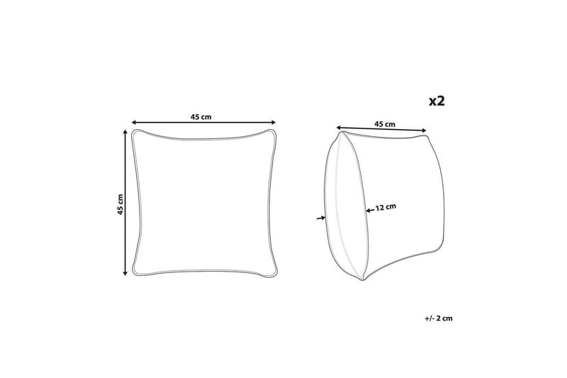 Utendørspute Lagaro sett med 2 - Tekstiler - Pute & pledd - Hagepute