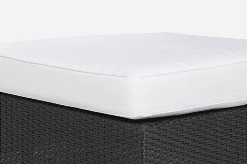 Bahamas Putetrekk til Ottoman/Bord, Hvit