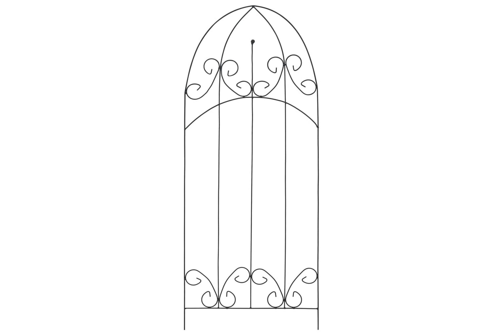 Planteklatrestativ 3 stk svart 40x100 cm jern - Hagemøbler - Solbeskyttelse - Avskjerming & vindskjerm - Espalier