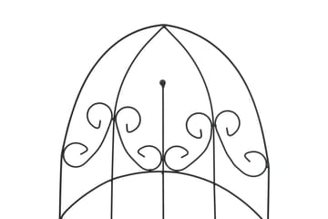 Planteklatrestativ 3 stk svart 40x100 cm jern - Hagemøbler - Solbeskyttelse - Avskjerming & vindskjerm - Espalier