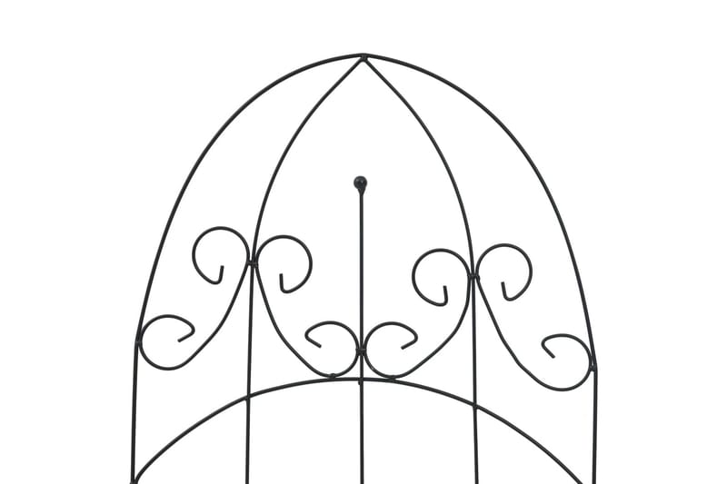 Planteklatrestativ 3 stk svart 40x100 cm jern - Hagemøbler - Solbeskyttelse - Avskjerming & vindskjerm - Espalier