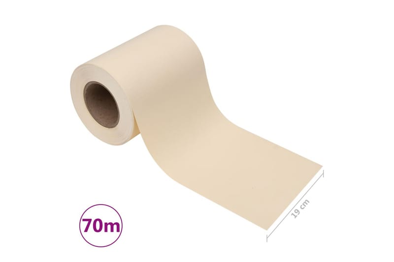 Hageskjerm PVC 70x0,19 m kremhvit - Krem - Hagemøbler - Solbeskyttelse - Avskjerming & vindskjerm
