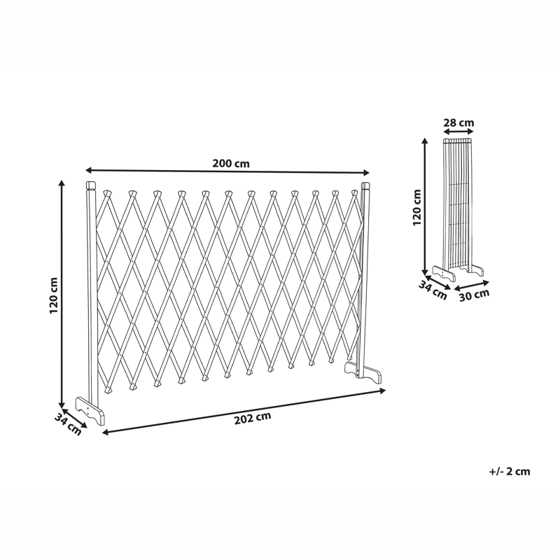 Hagespaljé Sciolze uttrekkbar - Brun - Hagemøbler - Solbeskyttelse - Avskjerming & vindskjerm - Espalier