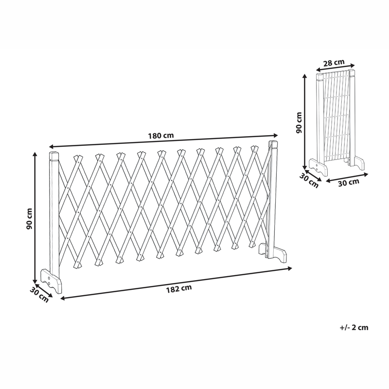 Hagespaljé Sciolze uttrekkbar - Brun - Hagemøbler - Solbeskyttelse - Avskjerming & vindskjerm - Espalier