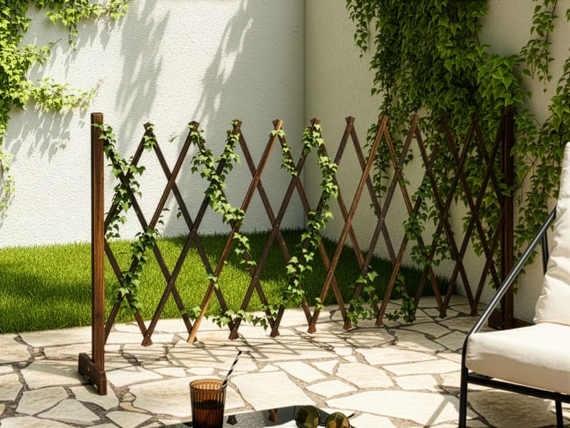 Hagespaljé Sciolze uttrekkbar - Brun - Hagemøbler - Solbeskyttelse - Avskjerming & vindskjerm - Espalier