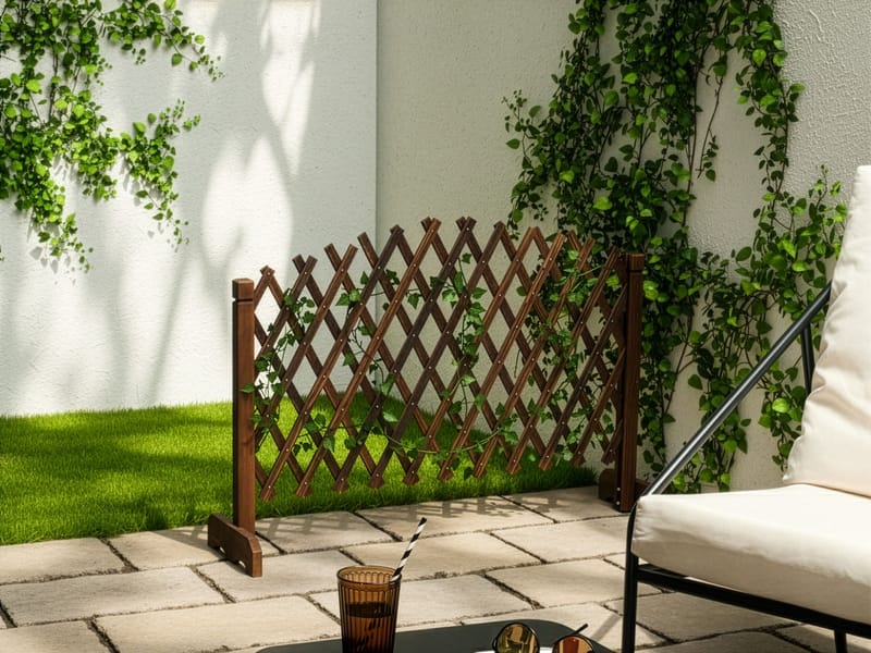 Hagespaljé Pavarolo uttrekkbar - Brun - Hagemøbler - Solbeskyttelse - Avskjerming & vindskjerm - Espalier