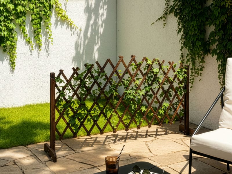 Hagespaljé Pavarolo uttrekkbar - Brun - Hagemøbler - Solbeskyttelse - Avskjerming & vindskjerm - Espalier