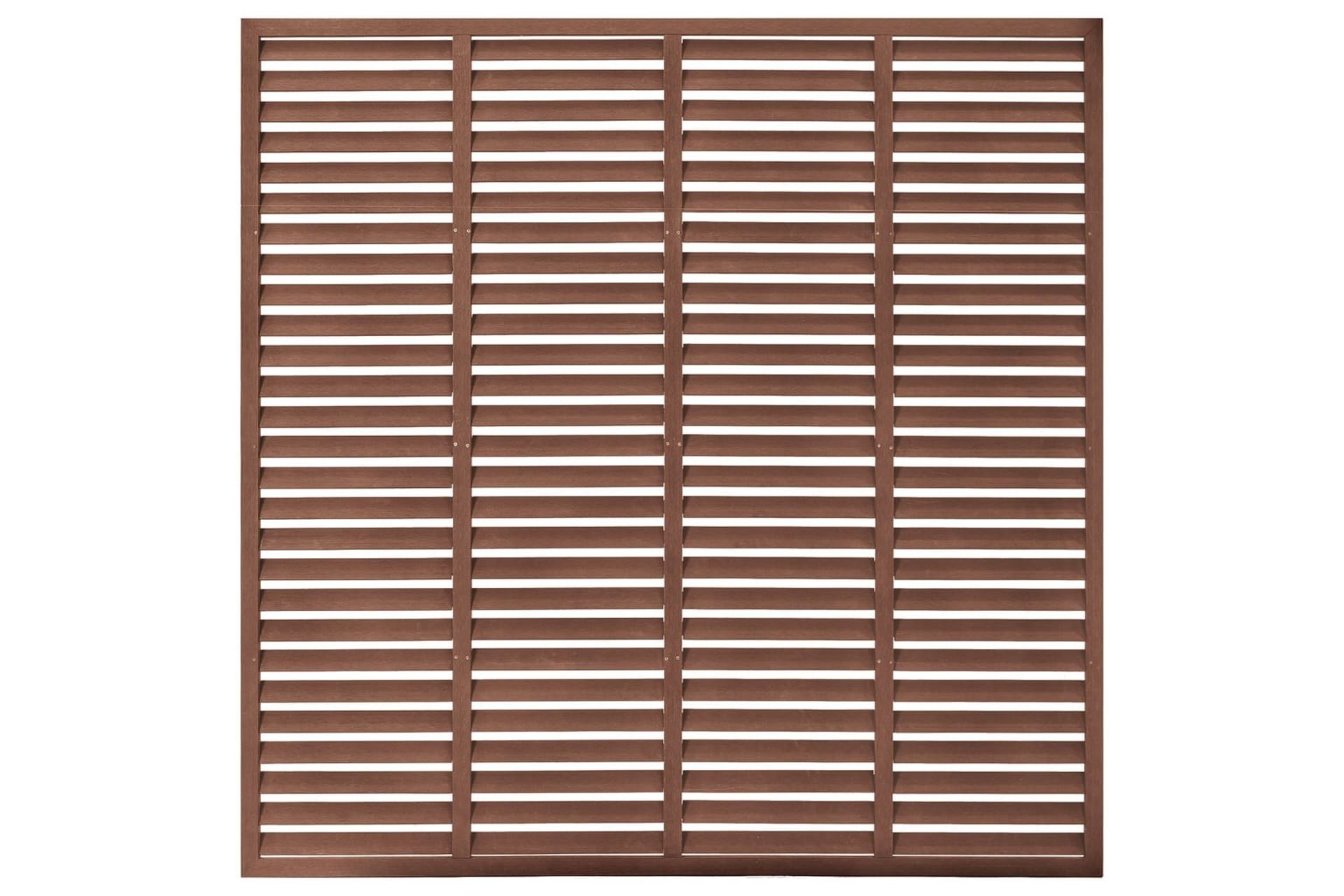 Lamellgjerde WPC 180x180 cm brun - Brun - Hagemøbler - Solbeskyttelse - Avskjerming & vindskjerm