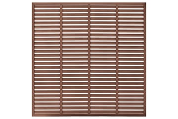 Lamellgjerde WPC 180x180 cm brun - Brun - Hagemøbler - Solbeskyttelse - Avskjerming & vindskjerm