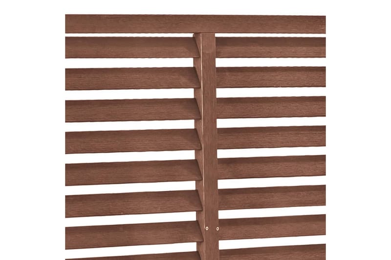 Lamellgjerde WPC 180x180 cm brun - Brun - Hagemøbler - Solbeskyttelse - Avskjerming & vindskjerm
