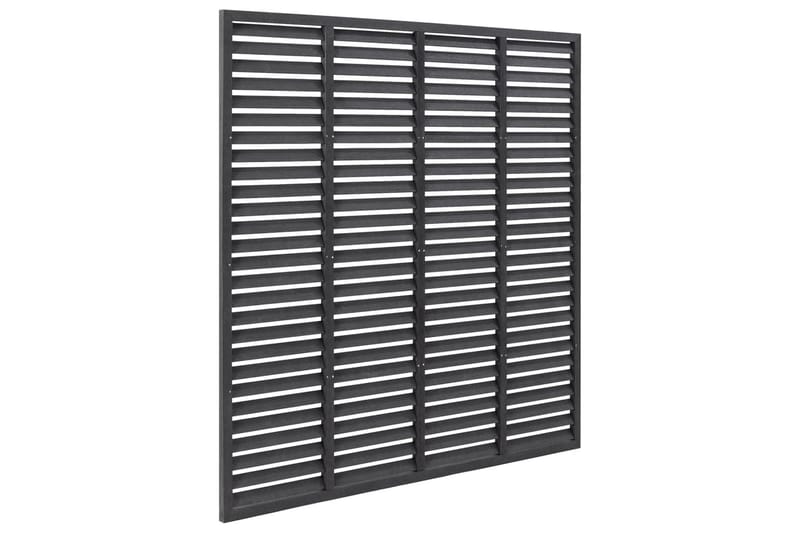 Lamellgjerde WPC 180x180 cm grå - Grå - Hagemøbler - Solbeskyttelse - Avskjerming & vindskjerm