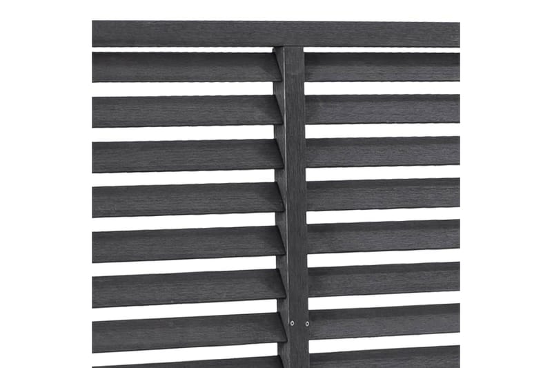 Lamellgjerde WPC 180x180 cm grå - Grå - Hagemøbler - Solbeskyttelse - Avskjerming & vindskjerm