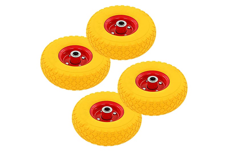Sekketralle hjul 4 stk gummi 3,00-4 (260x85) - Hagemøbler - Solbeskyttelse - Avskjerming & vindskjerm
