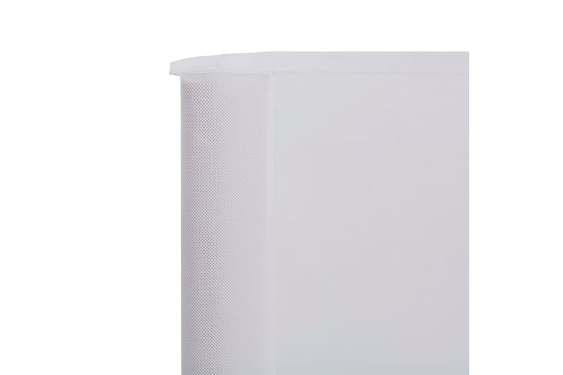Vindskjerm 3 paneler stoff 400x80 cm sandhvit - Hvit - Sikkerhet & vindubeskyttelse veranda - Avskjerming & vindskjerm - Skjerm