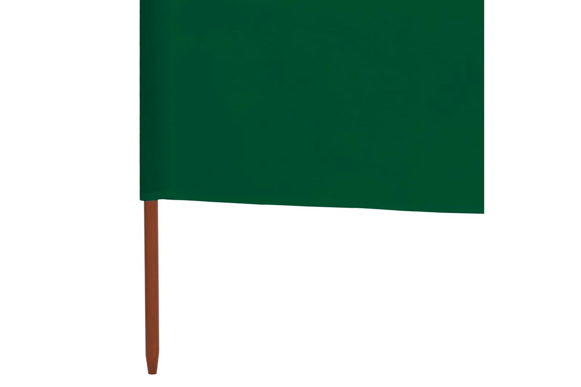 Vindskjerm 3 paneler stoff 400x160 cm grønn - Grønn - Hagemøbler - Solbeskyttelse - Avskjerming & vindskjerm - Skjerm