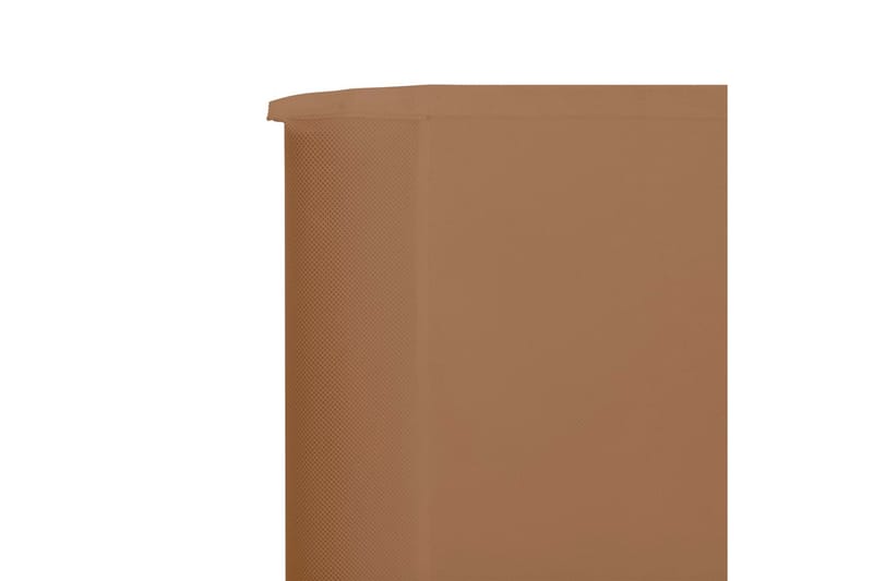 Vindskjerm 3 paneler stoff 400x80 cm gråbrun - Brun - Hagemøbler - Solbeskyttelse - Avskjerming & vindskjerm - Skjerm