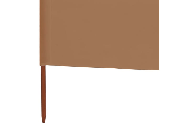 Vindskjerm 5 paneler stoff 600x120 cm gråbrun - Brun - Hagemøbler - Solbeskyttelse - Avskjerming & vindskjerm - Skjerm