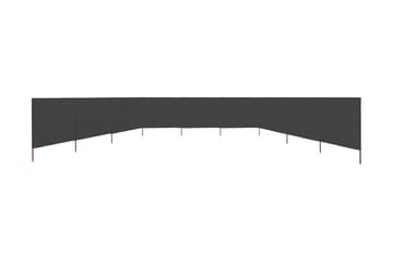 Vindskjerm 9 paneler stoff 1200x80 cm antrasitt - Grå - Hagemøbler - Solbeskyttelse - Avskjerming & vindskjerm - Skjerm