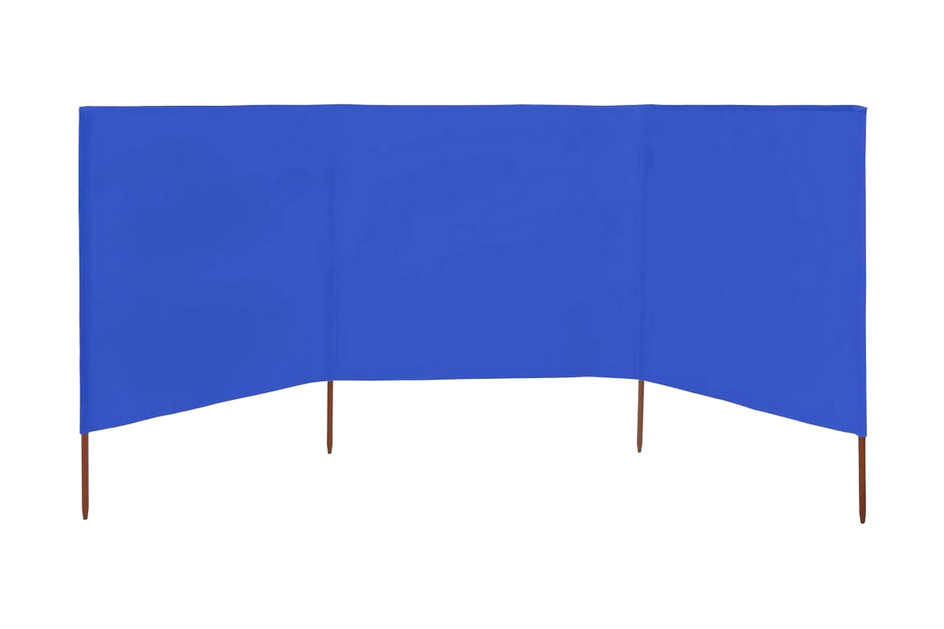 Vindskjermer 3 paneler stoff 400x120 cm asurblå - Blå - Hagemøbler - Solbeskyttelse - Avskjerming & vindskjerm - Skjerm