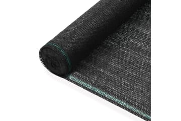 Tennisskjerm HDPE 1,2x25 m svart - Hagemøbler - Solbeskyttelse - Avskjerming & vindskjerm