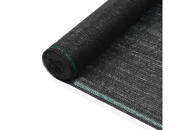 Tennisskjerm HDPE 1,6x25 m svart - Hagemøbler - Solbeskyttelse - Avskjerming & vindskjerm