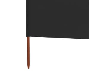 Vindskjerm 3 paneler stoff 400x80 cm antrasitt - Grå - Hagemøbler - Solbeskyttelse - Avskjerming & vindskjerm