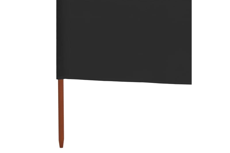 Vindskjerm 3 paneler stoff 400x80 cm antrasitt - Grå - Skjerm - Sikkerhet & vindubeskyttelse veranda - Avskjerming & vindskjerm