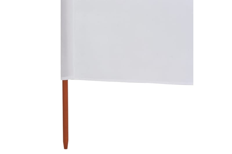 Vindskjerm 3 paneler stoff 400x160 cm sandhvit - Hvit - Skjerm - Sikkerhet & vindubeskyttelse veranda - Avskjerming & vindskjerm