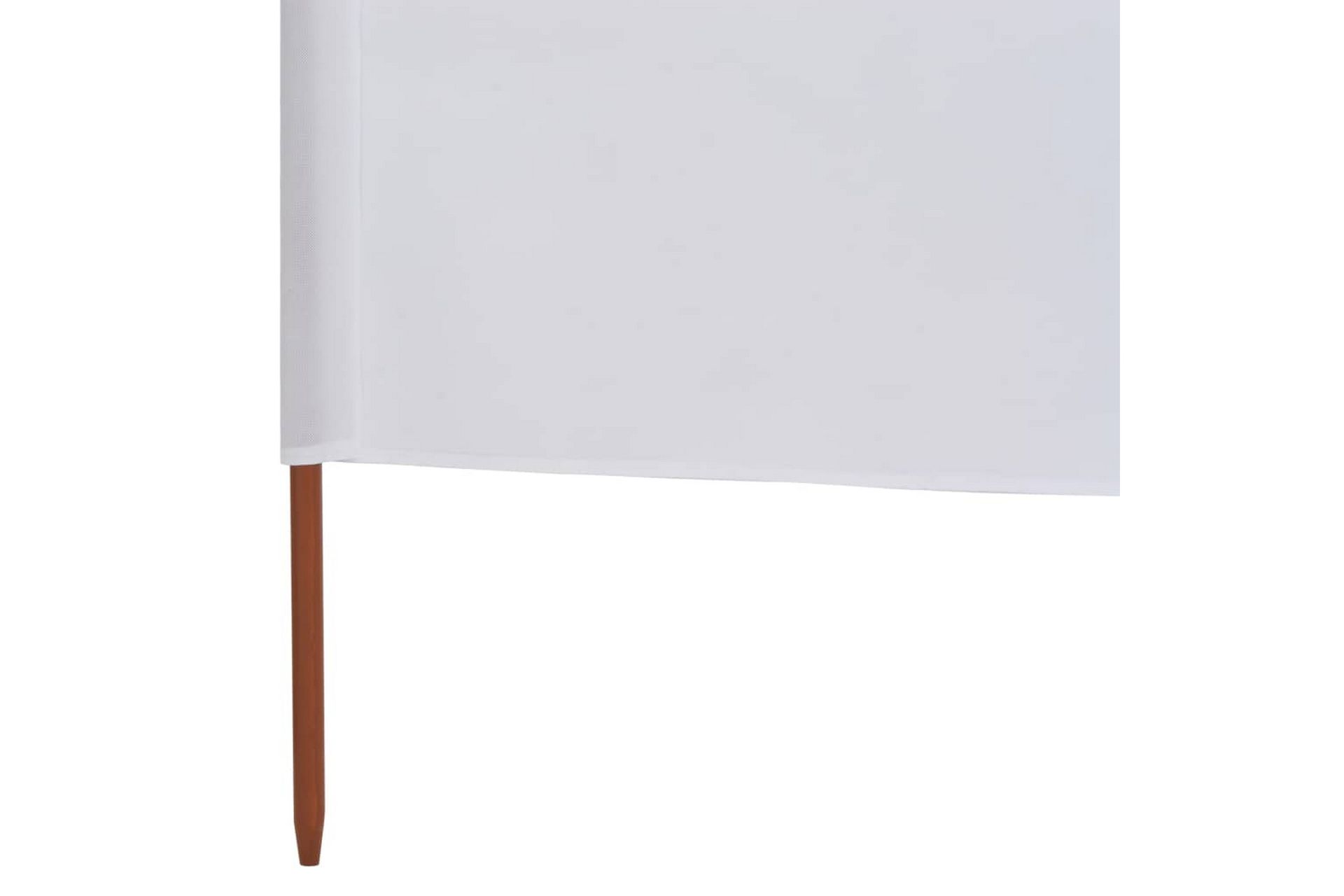 Vindskjerm 3 paneler stoff 400x120 cm hvit - Hagemøbler - Solbeskyttelse - Avskjerming & vindskjerm