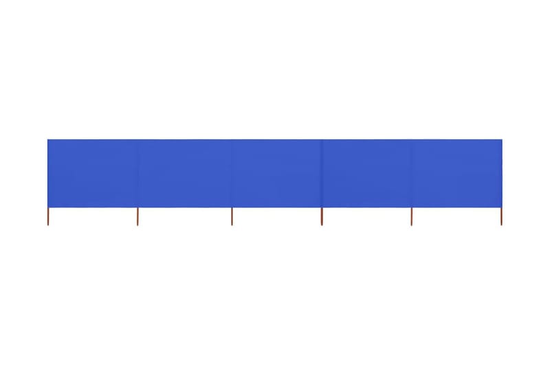 Vindskjerm 5 paneler stoff 600x120 cm asurblå - Blå - Sikkerhet & vindubeskyttelse veranda - Avskjerming & vindskjerm - Skjerm