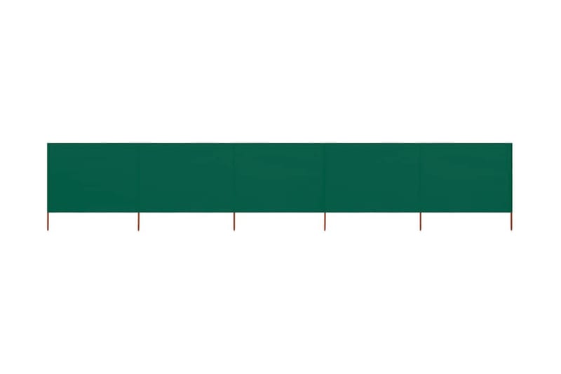Vindskjerm 5 paneler stoff 600x120 cm grønn - Grønn - Sikkerhet & vindubeskyttelse veranda - Avskjerming & vindskjerm - Skjerm