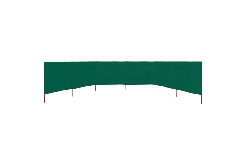 Vindskjerm 6 paneler stoff 800x120 cm grønn - Grønn - Hagemøbler - Solbeskyttelse - Avskjerming & vindskjerm