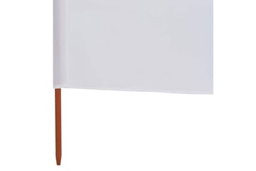 Vindskjerm 6 paneler stoff 800x120 cm sandhvit - Hvit - Hagemøbler - Solbeskyttelse - Avskjerming & vindskjerm