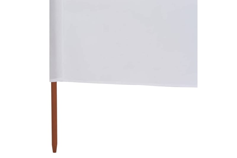 Vindskjerm 6 paneler stoff 800x80 cm hvit - Skjerm - Sikkerhet & vindubeskyttelse veranda - Avskjerming & vindskjerm
