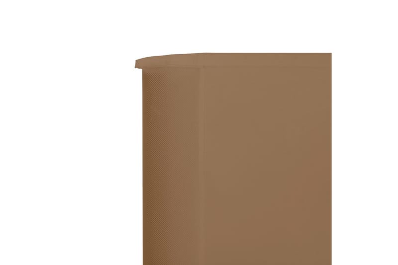 Vindskjerm 6 paneler stoff 800x80 cm gråbrun - Sikkerhet & vindubeskyttelse veranda - Avskjerming & vindskjerm - Skjerm