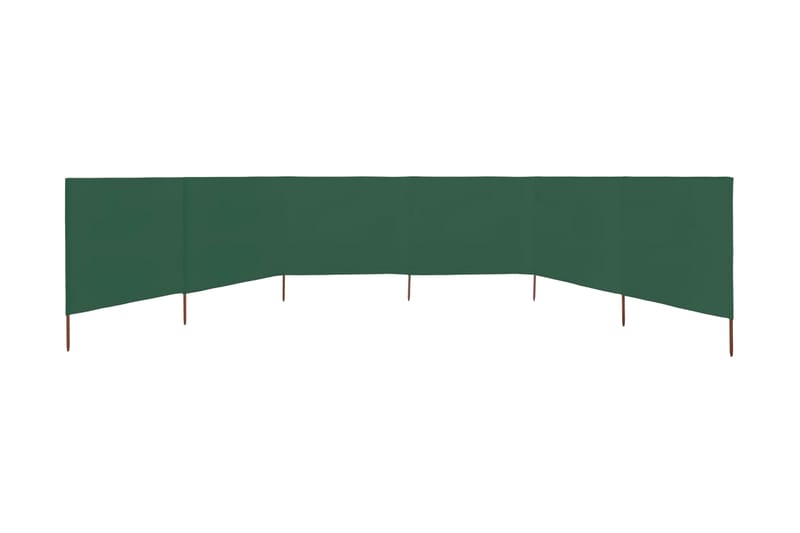 Vindskjerm 6 paneler stoff 800x80 cm grønn - Sikkerhet & vindubeskyttelse veranda - Avskjerming & vindskjerm - Skjerm