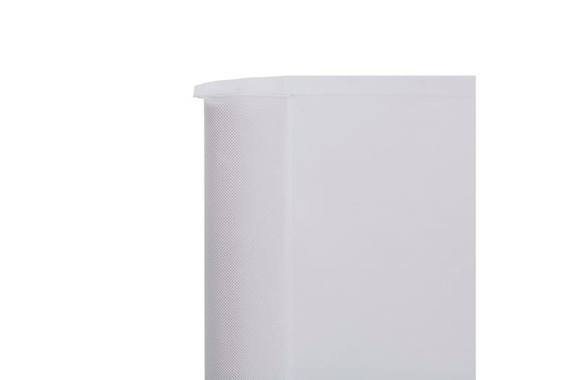 Vindskjerm 9 paneler stoff 1200x120 cm sandhvit - Hvit - Hagemøbler - Solbeskyttelse - Avskjerming & vindskjerm