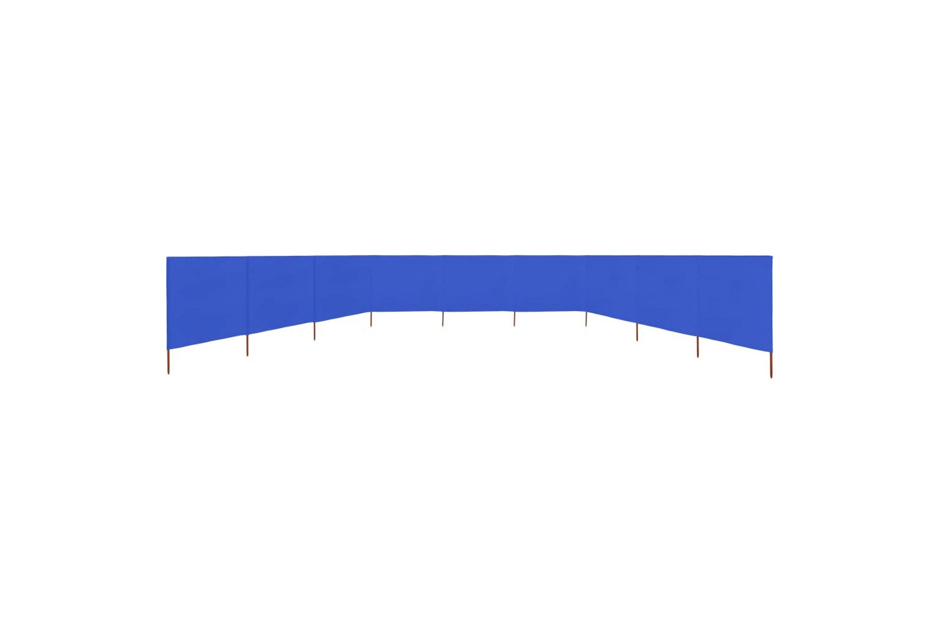 Vindskjerm 9 paneler stoff 1200x120 cm asurblå - Blå - Hagemøbler - Solbeskyttelse - Avskjerming & vindskjerm