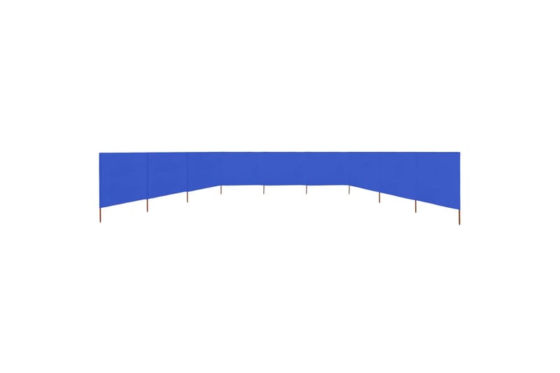 Vindskjerm 9 paneler stoff 1200x120 cm asurblå - Blå - Skjerm - Sikkerhet & vindubeskyttelse veranda - Avskjerming & vindskjerm